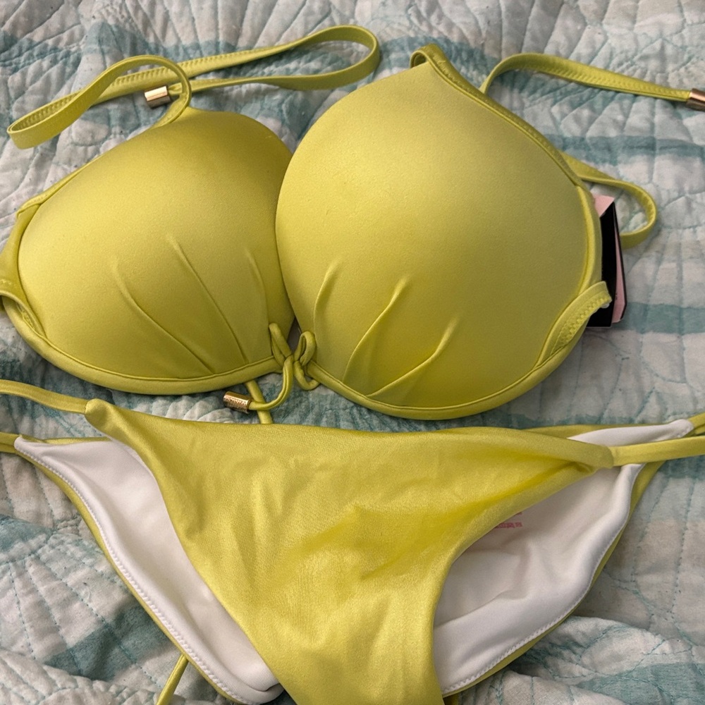 Victoria's Secret Neon Yellow Bikini